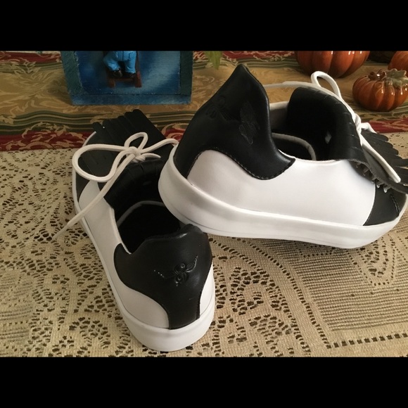 CREATIVE RECREATION BLACK /WHITE  SHOES NWOT - Picture 5 of 8